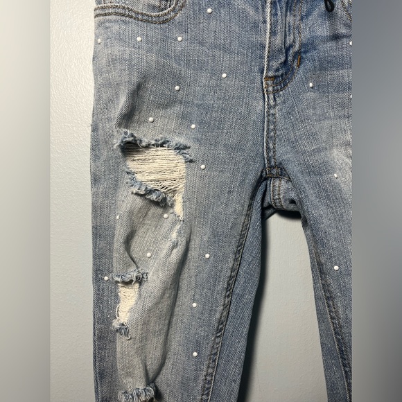 • Vanilla Star Mid Rise Pearl Skinny Jeans New Without Tags - Picture 7 of 13